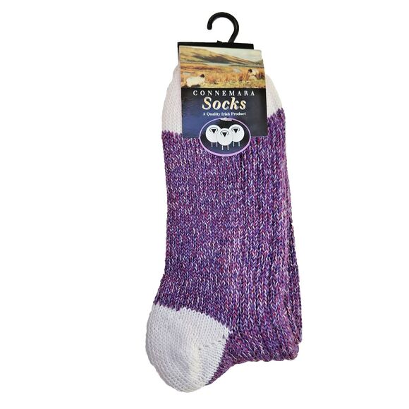 Merino Wool Connemara Socks Mens Size 8.5-11.5 Multicolor Hiking Walking Soft - Picture 1 of 5